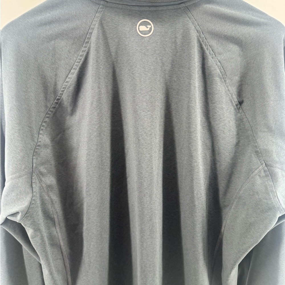 Vineyard Vines Men's Charcoal Heather Palmetto Golf Quarter-Zip size XL - Picture 6 of 6